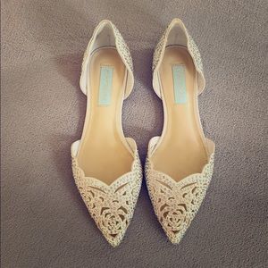 Betsey Johnson sparkly flats